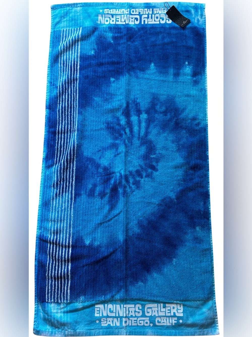 NWT  SCOTTY CAMERON GALLERY Blue White Tye Dye Golf CADDY  Large Towel